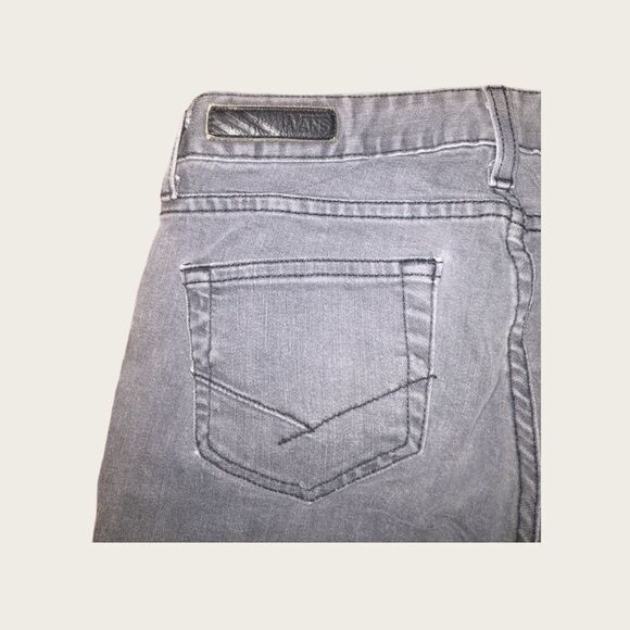 VANS Gray Pleated Skinny Jeans Size 7 - Picture 3 of 7